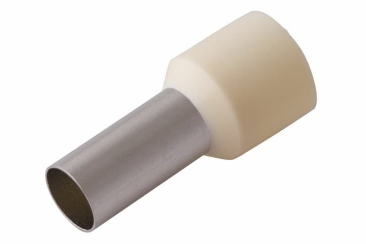 Наконечник REXANT 08-0832 ( уп. 100 шт )  F-12 мм 16 мм² (НШВи 16-12) слоновая кость 08-0832