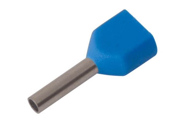 Наконечник REXANT 08-2802 ( уп. 100 шт ) F-8 мм 2х0.75 мм² (НШВИ(2) 0.75-8/нги2 0, 08-2802