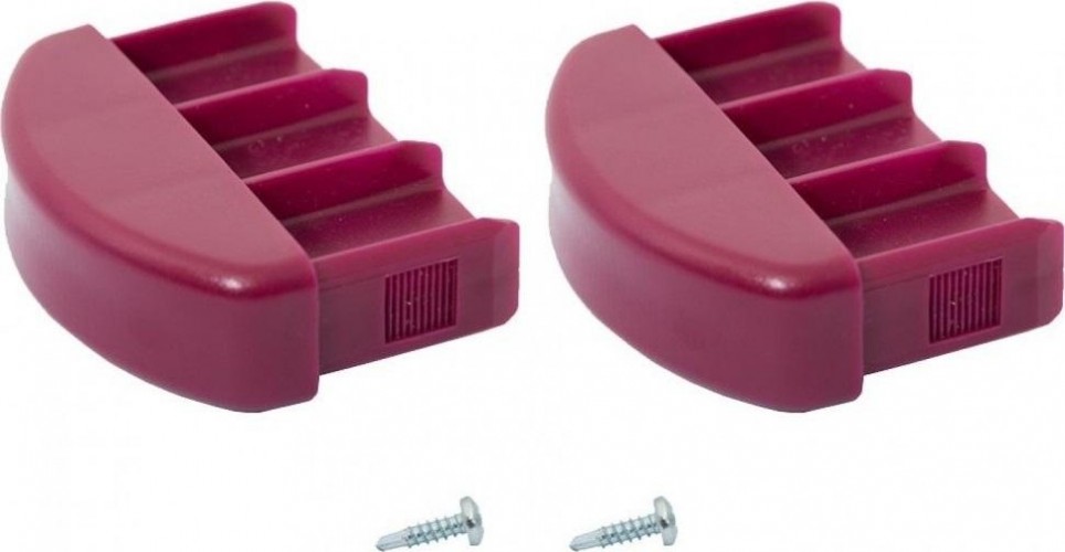 Наконечники боковин для лестниц KRAUSE 71,5х20 мм 201195 (комплект 2 шт.) розовые, верхние 201195
