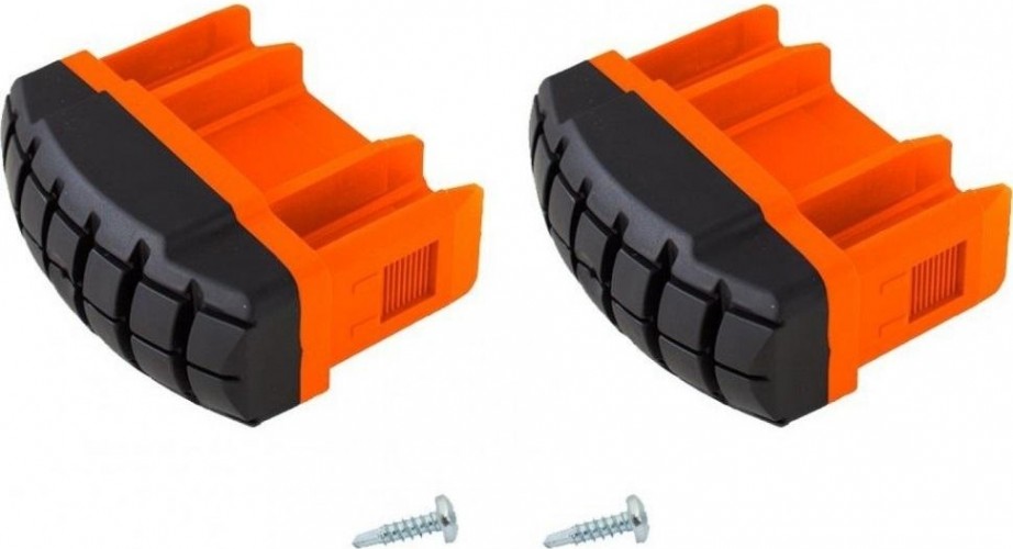 Наконечники боковин для лестниц KRAUSE TeleVario 201232 (комплект 2 шт.) оранжевые, нижние 201232