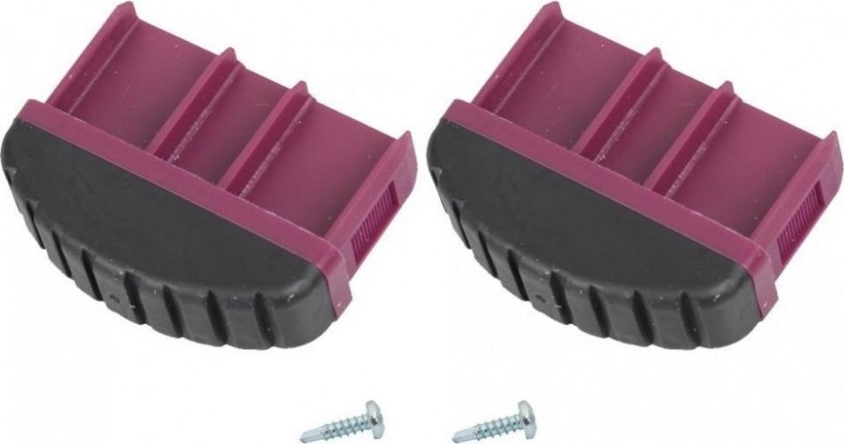 Наконечники боковин для лестниц KRAUSE 61,5х20 мм 201164 (комплект 2 шт.) розовые, нижние 201164