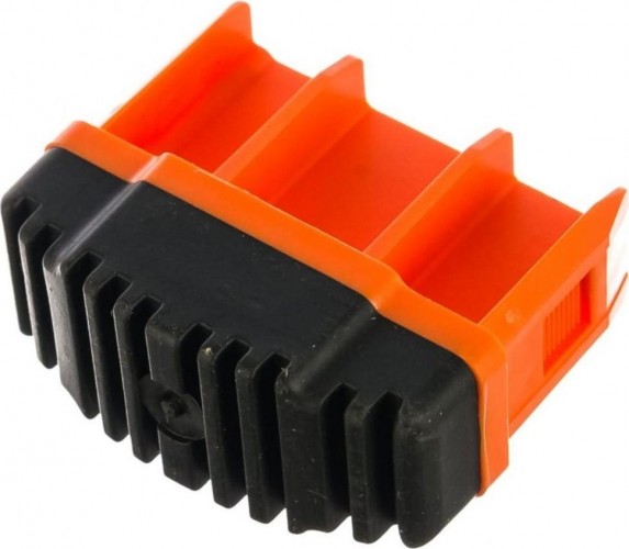 Наконечники боковин для лестниц KRAUSE 64х25 мм 211149 (комплект 2 шт.) оранжевые, нижние 211149