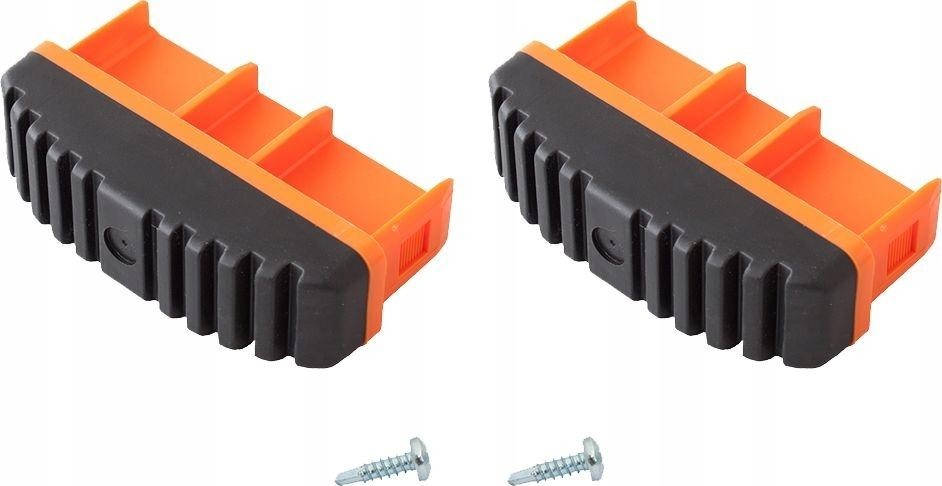 Наконечники боковин для лестниц KRAUSE 97х25 мм 211170 (комплект 2 шт.) оранжевые, нижние 211170