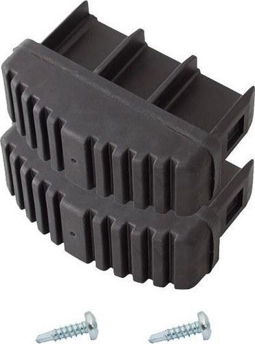 Наконечники боковин для лестниц KRAUSE 97х25 мм 212610 (комплект 2 шт.) черные, токоотводящие, нижние 212610