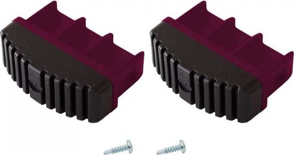 Наконечники боковин для лестниц KRAUSE 77х25 мм 201140 (комплект 2 шт. розовые, нижние 201140