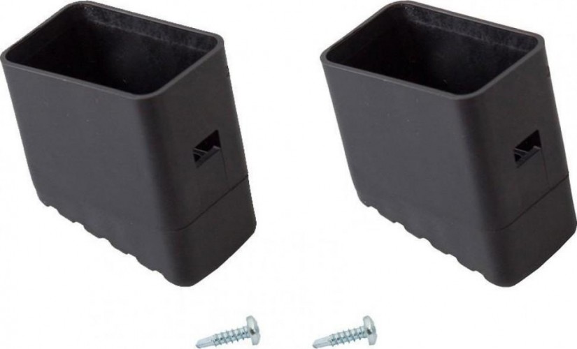 Наконечники боковин для стремянок KRAUSE 40х20 мм 211422 (комплект 2 шт.) черные 211422