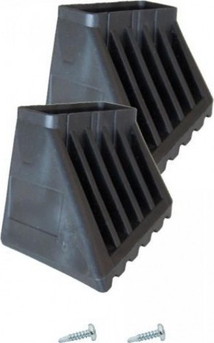 Наконечники боковин для стремянок KRAUSE 40х20 мм 202017 (комплект 2 шт.) черные, увеличенные XL 202017