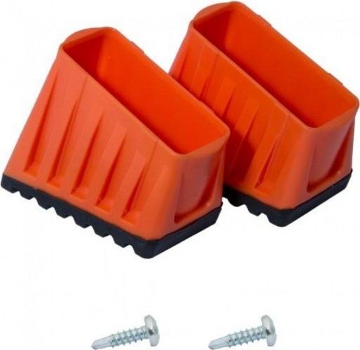 Наконечники боковин для стремянок KRAUSE 50х20 мм 214621 (комплект 2 шт.) оранжевые, двухкомпонентные 214621