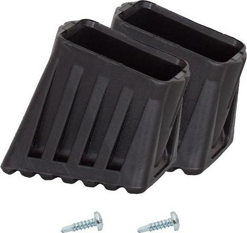 Наконечники боковин для стремянок KRAUSE 40х20 мм 212528 (комплект 2 шт.) черные 212528