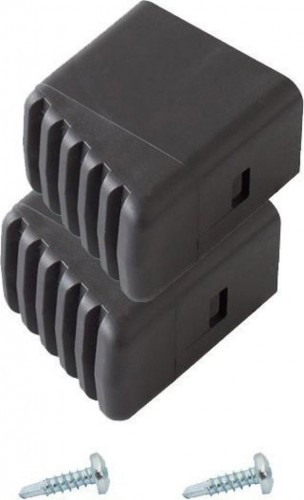 Наконечники боковин для стремянок KRAUSE 33х20 мм 211415 (комплект 2 шт.) черные 211415