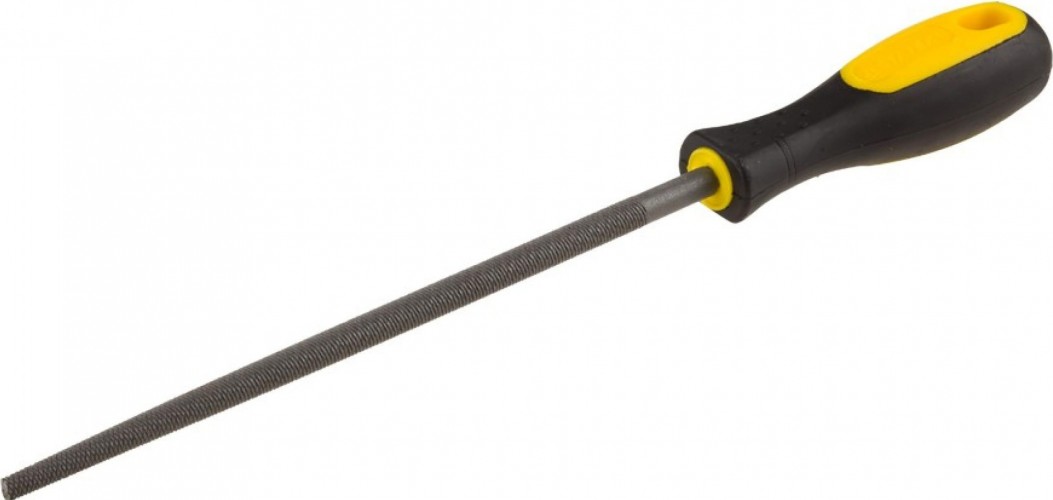 Напильник круглый STAYER PROFI с двухкомпонентной рукояткой, № 2, 200мм 16605-20-2