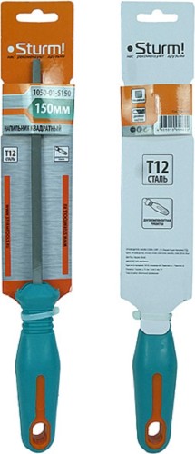 Напильник квадратный Sturm 1050-01-S150 150 мм, противоскол. рукоятка