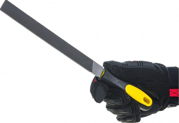 Напильник плоский STAYER PROFI с двухкомпонентной рукояткой, № 2, 200мм 16601-20-2 - изображение 5