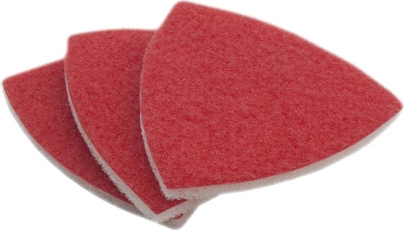 Насадка для МФИ ПРАКТИКА абразивный войлок, БЕЗ отверстий, дельта 9 мм, 3 шт 240-485