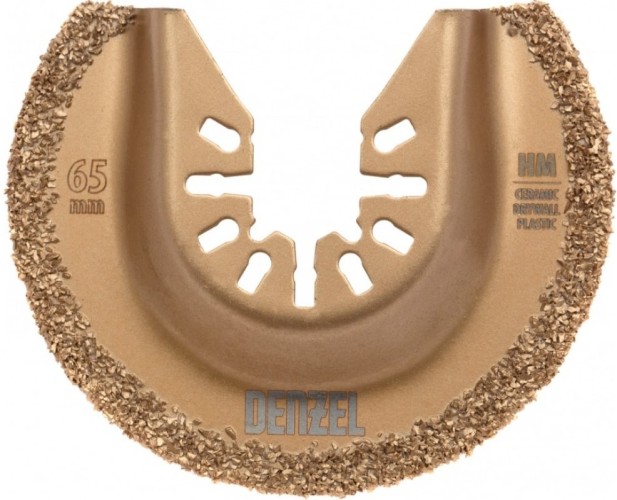 Насадка для реноватора Denzel 782 325 полукруг., hm, по плитке и дереву, 65 мм. 782325
