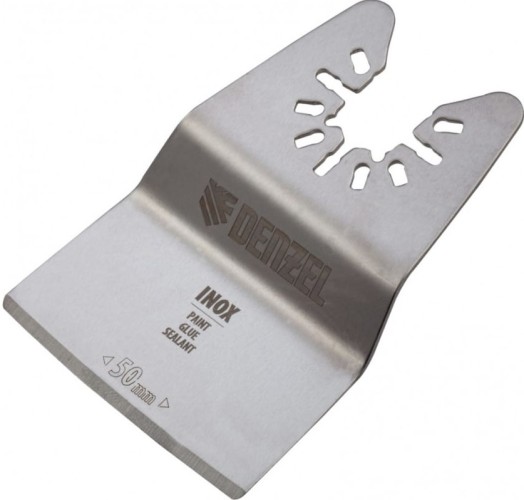 Насадка для реноватора Denzel 782 317 inox, для снятия краски, ширина 50 мм, ступенчатая 782317