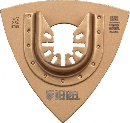 Насадка для реноватора Denzel 782 323 шлифовальная дельтовидная, hm, по плитке и дереву, 782323