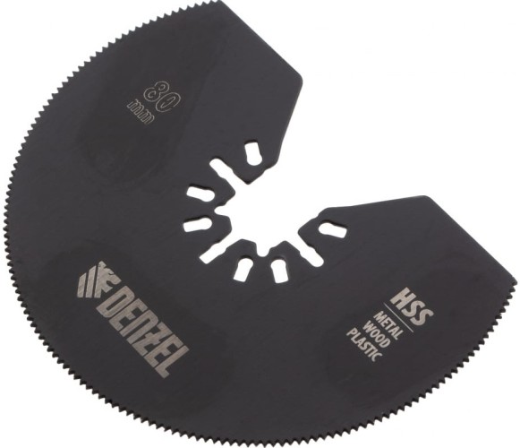 Насадка для реноватора Denzel 782 301 полукруг., hss, по металлу и дереву, 80х1,2 мм, ме 782301