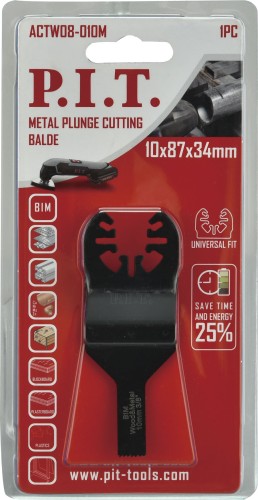 Насадка P.I.T. ACTW08-010M пильная по металлу 10 мм