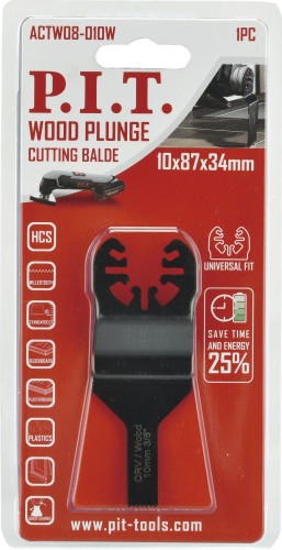 Насадка P.I.T. ACTW08-010W пильная по дереву 10 мм - изображение 2