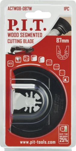 Насадка P.I.T. ACTW08-087W пильная по дереву 87 мм