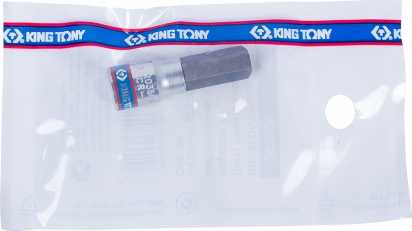 Насадка шестигранная KING TONY 203508 8 мм - изображение 2