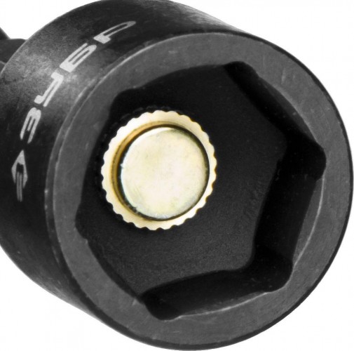 Насадка шестигранная ЗУБР ПРОФЕССИОНАЛ "нат-драйвер" с торцовой головкой, магнитная, e 1 26375-10 - изображение 2