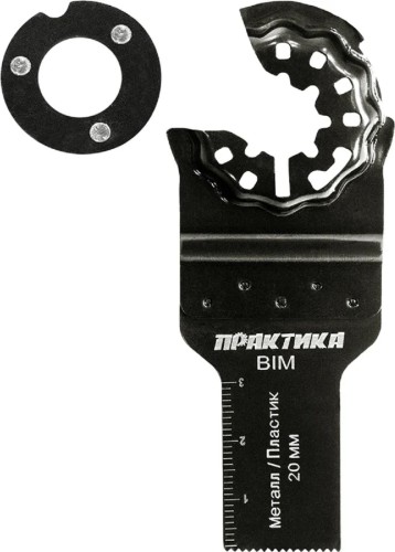 Насадка универсальная для МФИ ПРАКТИКА 20 мм режущая пазовая прямая BiM мелкий зуб 240-171 240-171 - изображение 2
