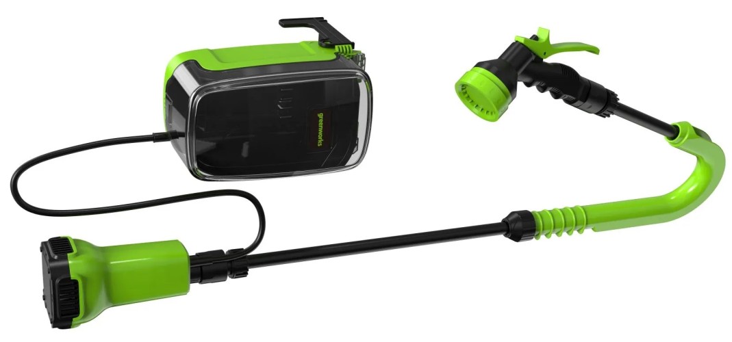 Насос аккумуляторный для бочек GREENWORKS G24SWP 24V,1х4Ач, ЗУ 3401007UB