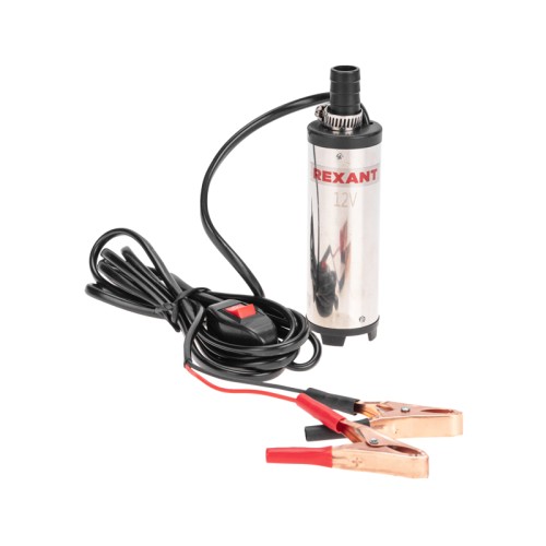 Насос для перекачки топлива REXANT 80-0213 погружной 12в, 12,5л/мин, без фильтра, 38мм