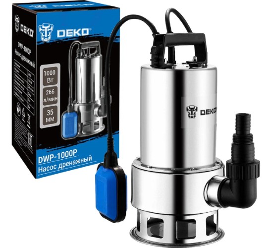 Насос дренажный DEKO DWP-1000P 076-0543