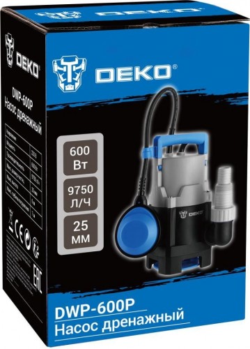 Насос дренажный DEKO DWP-600P - изображение 4