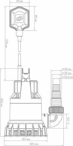 Насос дренажный ДЖИЛЕКС ДРЕНАЖНИК  85/6 5153 - изображение 3