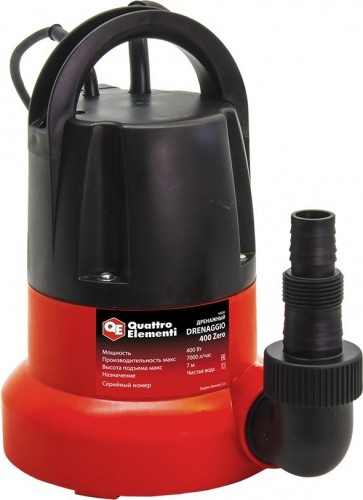 Насос дренажный QUATTRO ELEMENTI DRENAGGIO  400 ZERO 241-802