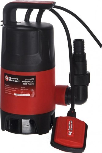 Насос дренажный QUATTRO ELEMENTI DRENAGGIO  400F PROMO 910-461