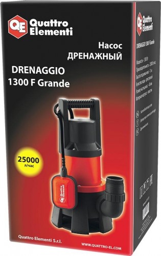 Насос дренажный QUATTRO ELEMENTI DRENAGGIO 1300F GRANDE 241-819 - изображение 4