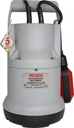 Насос дренажный Ресанта НД-11000П/5 77/2/3 - изображение 4