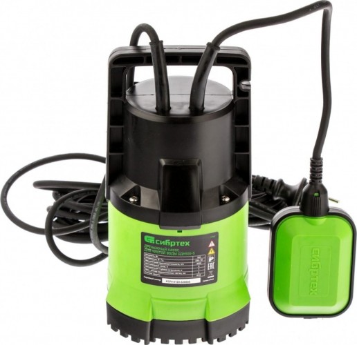 Насос дренажный СИБРТЕХ СДН500-5 для чистой воды 97262 - изображение 2