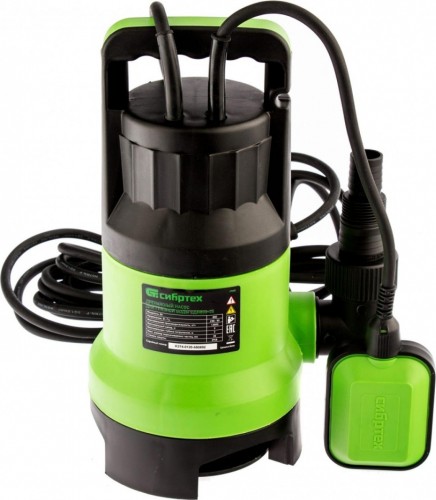 Насос дренажный СИБРТЕХ СДН800-35 для грязной воды 97265 - изображение 2