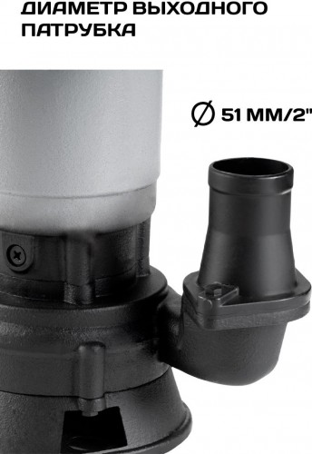 Насос дренажный СТАВР НПД-950Н чугунный корпус, режущий нож ст950н - изображение 5