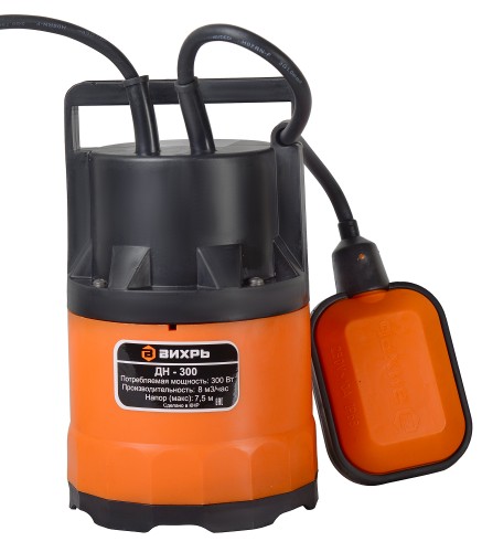 Насос дренажный ВИХРЬ ДН- 300 68/2/6 - изображение 2