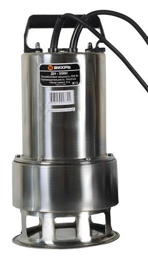 Насос дренажный ВИХРЬ ДН- 550Н 68/2/4 - изображение 4