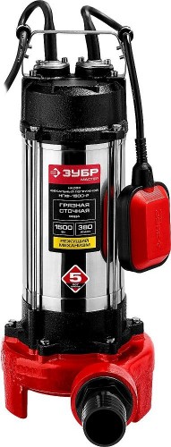 Насос дренажный ЗУБР НПФ-1500-Р с режущим механизмом - изображение 2