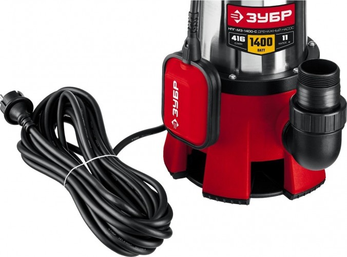 Насос дренажный ЗУБР НПГ-М3-1400-С - изображение 3
