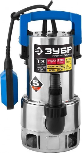 Насос дренажный ЗУБР НПГ-Т3-1100-С - изображение 2