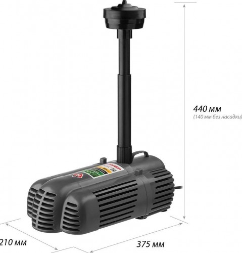 Насос фонтанный ЗУБР ЗНФГ-50-3.4 - изображение 2