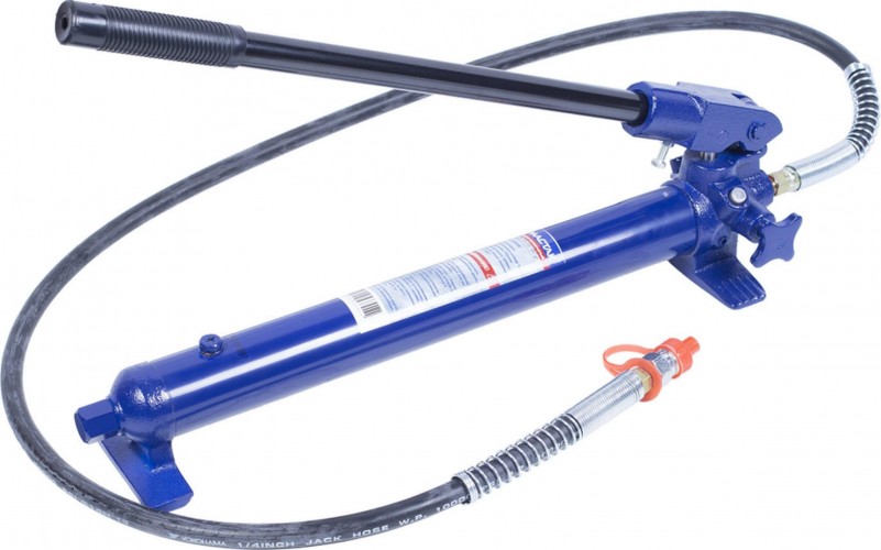 Насос гидравлический ручной МАСТАК 751-00500K 700 атм, шланг, переходник