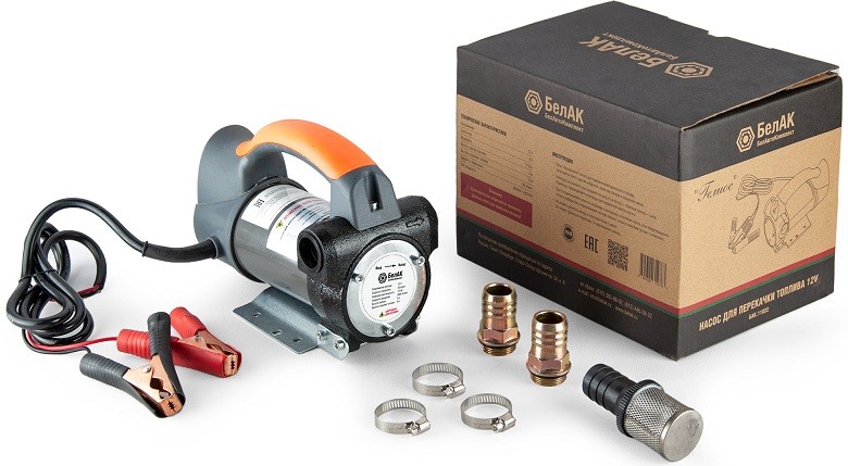 Насос перекачки топлива БелАК "Гелиос" помповый, 12V, 50 л/мин (БAK.11032) БАК.11032 - изображение 5