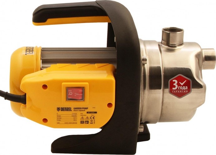 Насос поверхностный Denzel GP1200Х 97204 - изображение 3