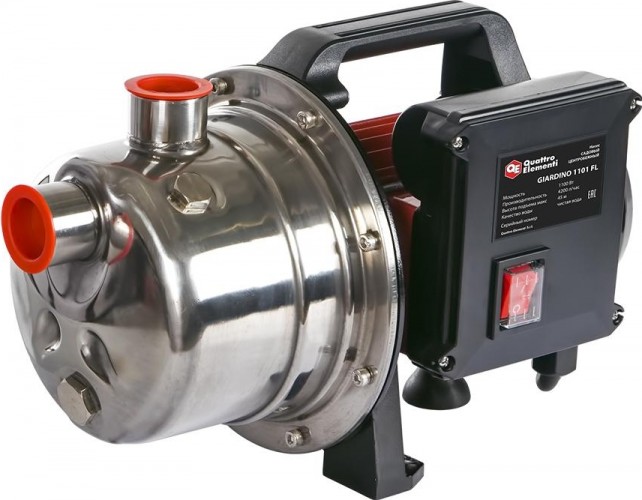 Насос садовый QUATTRO ELEMENTI GIARDINO 1001 INOX 910-195